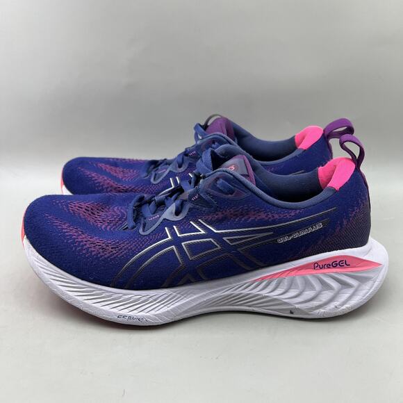 ASICS Gel Cumulus 25 Shoes Womens Size 9.5 Navy Purple Pink Running Sneakers - Picture 3 of 11